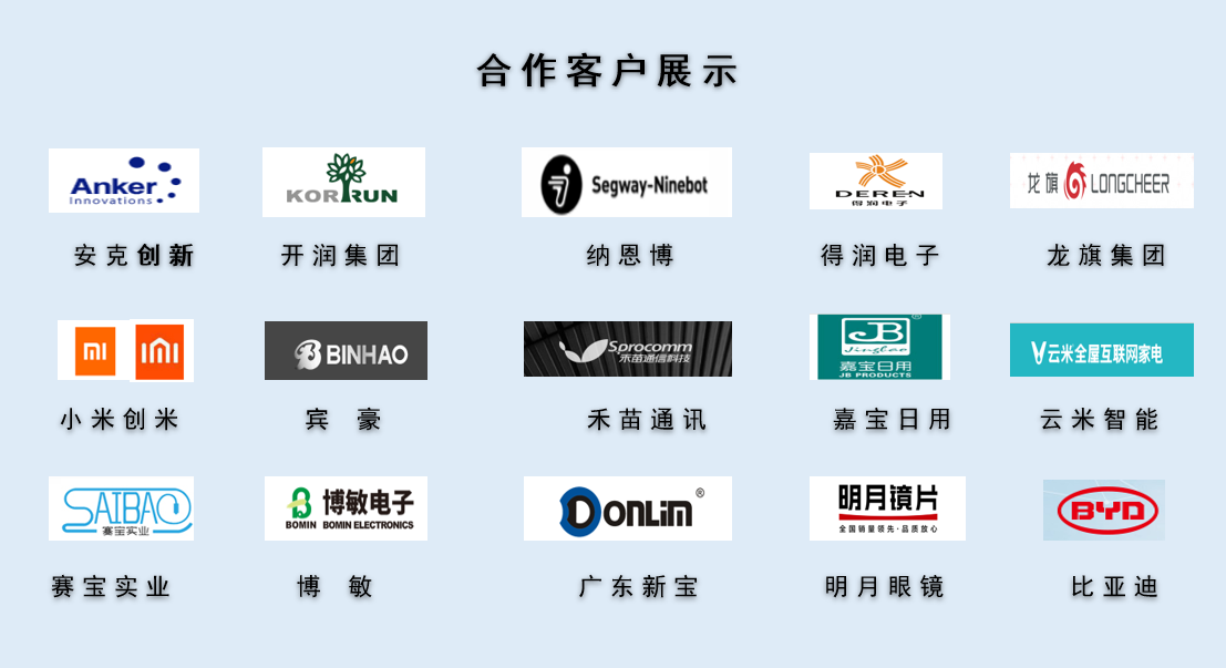 CPE磨砂膠袋，久信達(dá)部分客戶展示(圖1)